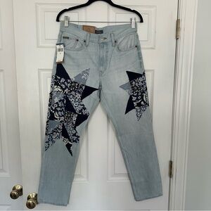 Polo Ralph Lauren The Avery Boyfriend Kipton Wash Patchwork Jeans